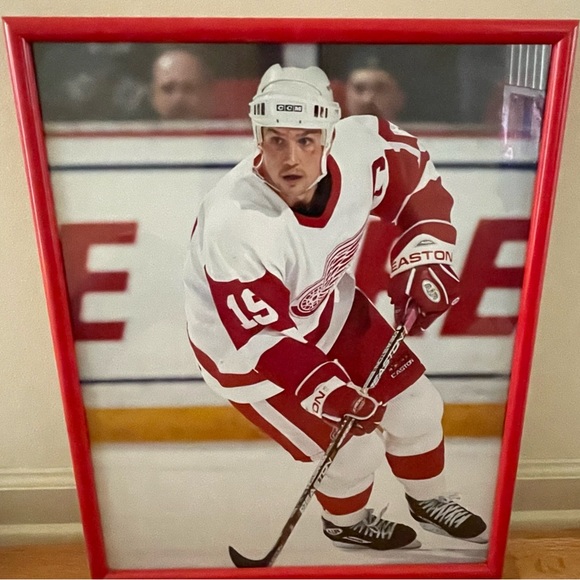 Detroit Red Wings Other - For Sale EUC~One Of A Kind Custom Framed Detroit Red Wings Steve Yzerman Photo